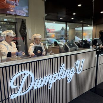 Dumpling U - Staff making the soup dumplings in the open kitchen style. Good presentation. - Chinese Near Me - Fresno, California Dumpling U - Staff making the soup dumplings in the open kitchen style. Good presentation. - Chinese Near Me - Fresno, California