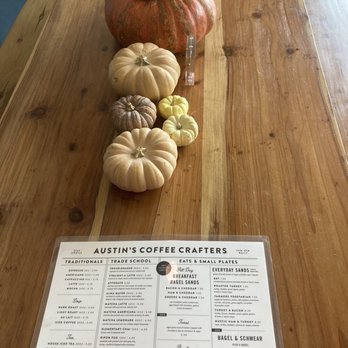 Austin’s Coffee Crafters - Menu and table decor - Coffee & Tea Near Me - Ripon, California Austin’s Coffee Crafters - Menu and table decor - Coffee & Tea Near Me - Ripon, California