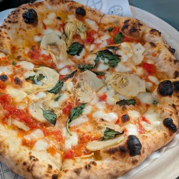 Simò Pizza - Midtown - VERDURA (marinated artichoke hearts, red and yellow peppers) - Pizza Near Me - New York, New York Simò Pizza - Midtown - VERDURA (marinated artichoke hearts, red and yellow peppers) - Pizza Near Me - New York, New York