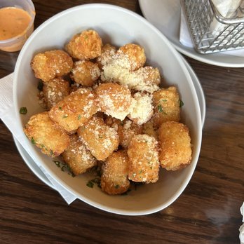 Wahlburgers - Parmesan truffle tots - Burgers Near Me - Hingham, Massachusetts Wahlburgers - Parmesan truffle tots - Burgers Near Me - Hingham, Massachusetts