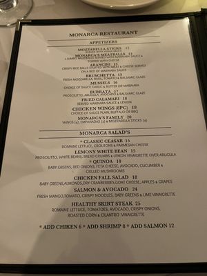 Menu photo 2 Monarca Restaurant & Bar Mount Kisco, NY Menu photo 2 Monarca Restaurant & Bar Mount Kisco, NY