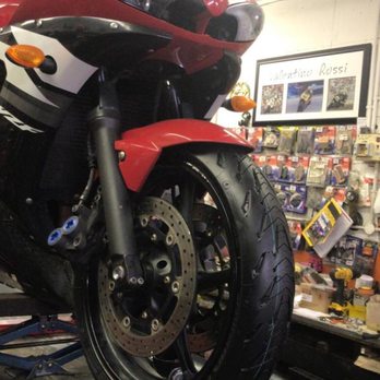 J A P S Motorcycles - Front tyre installed - Motorcycle Repair Near Me - Upminster, LND