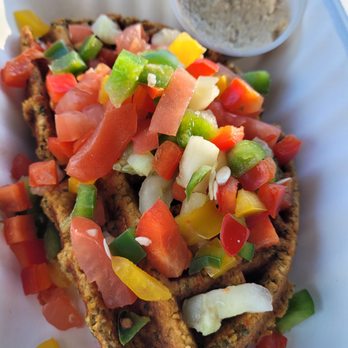 Funk 'n Waffles - Falafel Waffle - New American Near Me - Syracuse, New York