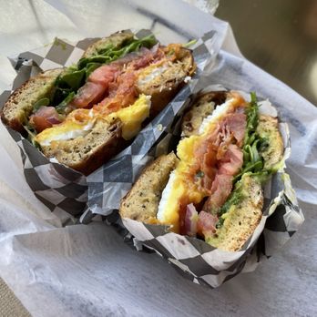 Chandlers - Veggie sandwich on sun-dried tomato bagel - Coffee & Tea Near Me - Greensboro, North Carolina Chandlers - Veggie sandwich on sun-dried tomato bagel - Coffee & Tea Near Me - Greensboro, North Carolina