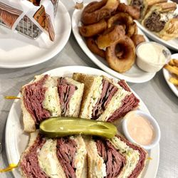 Pickles & Rye Deli - 2. Sid and Seymour, Onion Rings, Deli Dip Sub