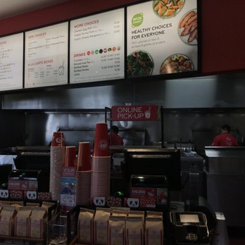 Panda Express - 3/24/22 Open Kitchen, Cash Register, and online pick up - Chinese Near Me - West Sacramento, California