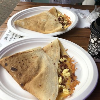 Village Crepe Haus - Breakfast crepes - bacon and egg- mine browned just a little bit too much. October 2021 - Breakfast & Brunch Near Me - Helen, Georgia Village Crepe Haus - Breakfast crepes - bacon and egg- mine browned just a little bit too much. October 2021 - Breakfast & Brunch Near Me - Helen, Georgia