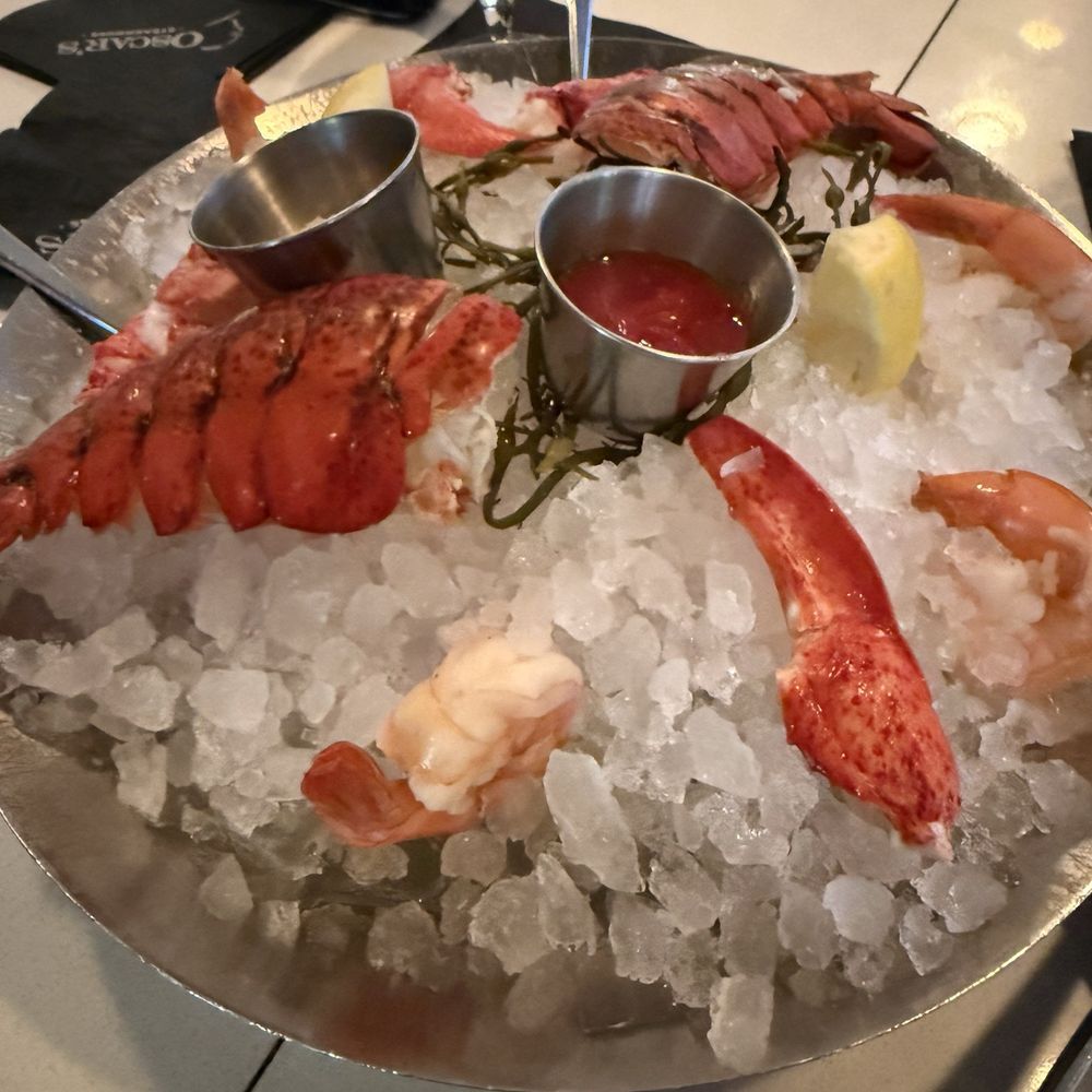 Oscar's Steakhouse - Lobster Cocktail with added shrimp - Steakhouses Near Me - Las Vegas, Nevada
