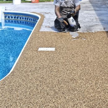 Flagler Concrete Coatings - Going around skimmer - Masonry/Concrete Near Me - Ormond Beach, Florida Flagler Concrete Coatings - Going around skimmer - Masonry/Concrete Near Me - Ormond Beach, Florida