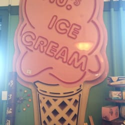 Triangle Art And Antiques - Giant ice cream sign inside