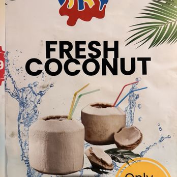 KM BBQ - Fresh coconut drink - Korean Near Me - Oceanside, California