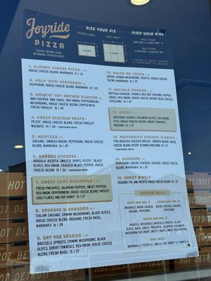 Menu photo 2 Joyride Pizza San Francisco, CA Menu photo 2 Joyride Pizza San Francisco, CA