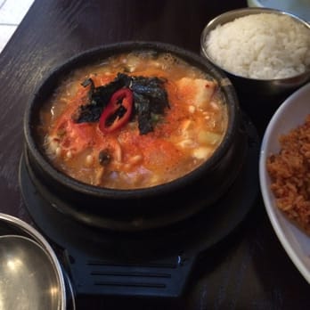 The Crew - Spicy seafood tofu soup - Korean Near Me - San Francisco, California The Crew - Spicy seafood tofu soup - Korean Near Me - San Francisco, California