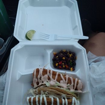 Shark Bite - Fish tacos with black bean salsa. - Food Trucks Near Me - Navarre, Florida