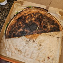 Blaze Pizza - Completely burnt on the bottom