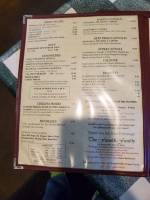Menu photo 1 Fanelli's Amici's Wheat Ridge, CO Menu photo 1 Fanelli's Amici's Wheat Ridge, CO