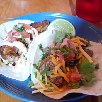 Boca Fiesta - Fish Taco on left, Steak Taco on right - Mexican Near Me - Gainesville, Florida