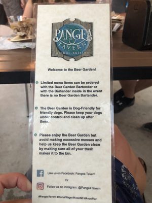 Menu photo 8 Pangea Tavern Avon, NC