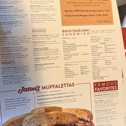Jason's Deli - Menu