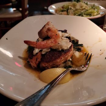 Pappadeaux Seafood Kitchen - Salmon with grilled shrimp - Cajun/Creole Near Me - Springdale, Ohio