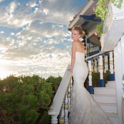 Cypress Sea Cove - Staircase--good place for hanging out or showing off the train of the dress