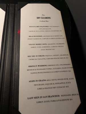 Menu photo 2 The Dry Cleaners Raleigh, NC