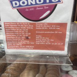 Momo's Donuts - Menu