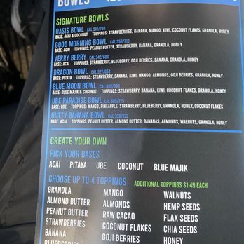 Sonny’s - Menu - Juice Bars & Smoothies Near Me - Las Vegas, Nevada