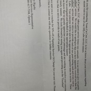 Jiffy Lube - Thank you Jiffy for your prompt reply and for the coupon. Because of the professionalism I will definitely try a different location. - Auto Repair Near Me - San Diego, California Jiffy Lube - Thank you Jiffy for your prompt reply and for the coupon. Because of the professionalism I will definitely try a different location. - Auto Repair Near Me - San Diego, California