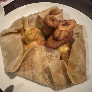 Flamingobaby Kitchen - Shrimp Roti - Caribbean Near Me - Brooklyn, New York