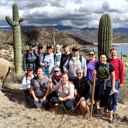 Arizona Hiking Adventures - Group fun at Bartlett Lake, Arizona