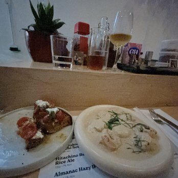Jilli - K-Bruschetta + doenjang Cream Shrimp - Korean Near Me - Los Angeles, California