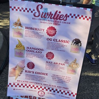 Swrlies - Menu - Ice Cream & Frozen Yogurt Near Me - Los Angeles, California