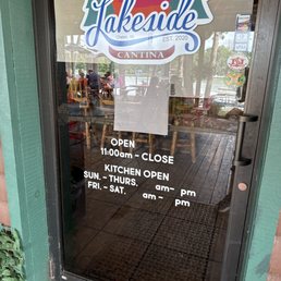 Exterior outside entrance of Pokegama Lakeside Cantina - Hours - Chetek, Wisconsin Exterior outside entrance of Pokegama Lakeside Cantina - Hours - Chetek, Wisconsin