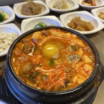 Hansang Tofu - Ham and cheese tofu soup - Korean Near Me - Milpitas, California