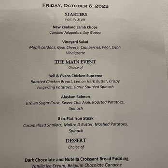 Chef Adrianne's Vineyard Restaurant and Bar - Menu for our private event - Steakhouses Near Me - Miami, Florida Chef Adrianne's Vineyard Restaurant and Bar - Menu for our private event - Steakhouses Near Me - Miami, Florida