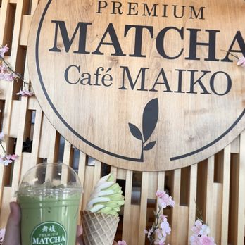 Matcha Cafe Maiko - Matcha Latte and Matcha Vanilla Mix Soft Serve Ice Cream - Desserts Near Me - Duluth, Georgia Matcha Cafe Maiko - Matcha Latte and Matcha Vanilla Mix Soft Serve Ice Cream - Desserts Near Me - Duluth, Georgia