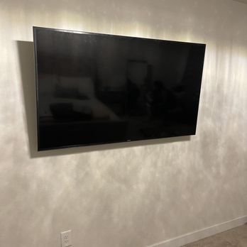 Chip Electric - Added tv and outlet behind and bellow - Electricians Near Me - Hampton, Virginia Chip Electric - Added tv and outlet behind and bellow - Electricians Near Me - Hampton, Virginia