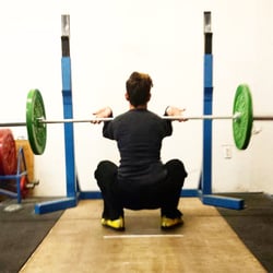 Stone and Barbell Club - Front squat.