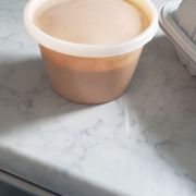 Photo of JJR Highridge Fishery - Yonkers, NY, United States. Container the lobster bisque came in. Nice size