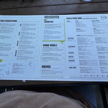 Condado Tacos - Menu - August 2025 - Tacos Near Me - Pittsburgh, Pennsylvania