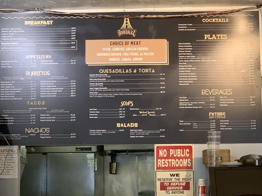 Menu photo 4 Taqueria Gonzalez San Francisco, CA