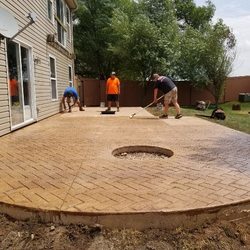 Jameson Pavement Surfaces - Stamped and colored concrete patio