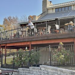Chandler Hill Vineyards - Huge deck for outdoor dining