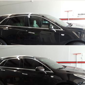 Bay Side Tint - 2017 Cadillac , before and after with QDP lifetime film , 20%front 5%rear... - Car Window Tinting Near Me - Kemah, Texas Bay Side Tint - 2017 Cadillac , before and after with QDP lifetime film , 20%front 5%rear... - Car Window Tinting Near Me - Kemah, Texas