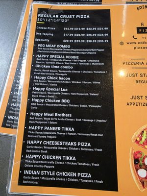 Menu photo 2 Edible Happy Pizzeria Oakland, CA Menu photo 2 Edible Happy Pizzeria Oakland, CA