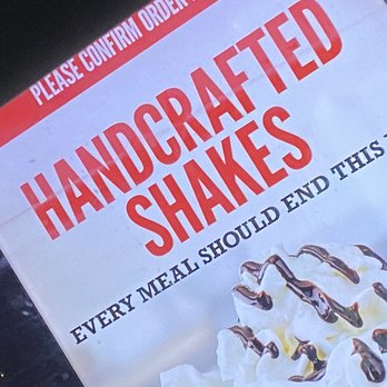 Arby's - a sign for handcrafted shakes - Fast Food Near Me - Knoxville, Tennessee