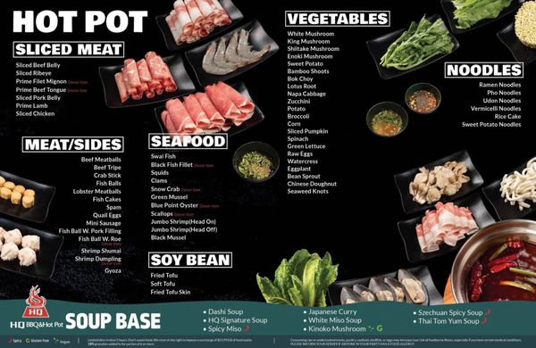 Menu photo 5 HQ Korean BBQ & Hot Pot Pensacola, FL Menu photo 5 HQ Korean BBQ & Hot Pot Pensacola, FL