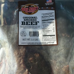 Beef Jerky Outlet - 2.5 lbs makes for happy four year old. #beefjerkyaddict