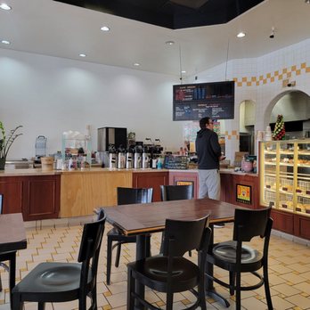 Avenue Bagel Cafe - Inside at the counter - Bagels Near Me - San Juan Capistrano, California